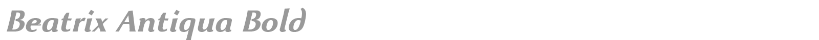 Beatrix Antiqua font preview